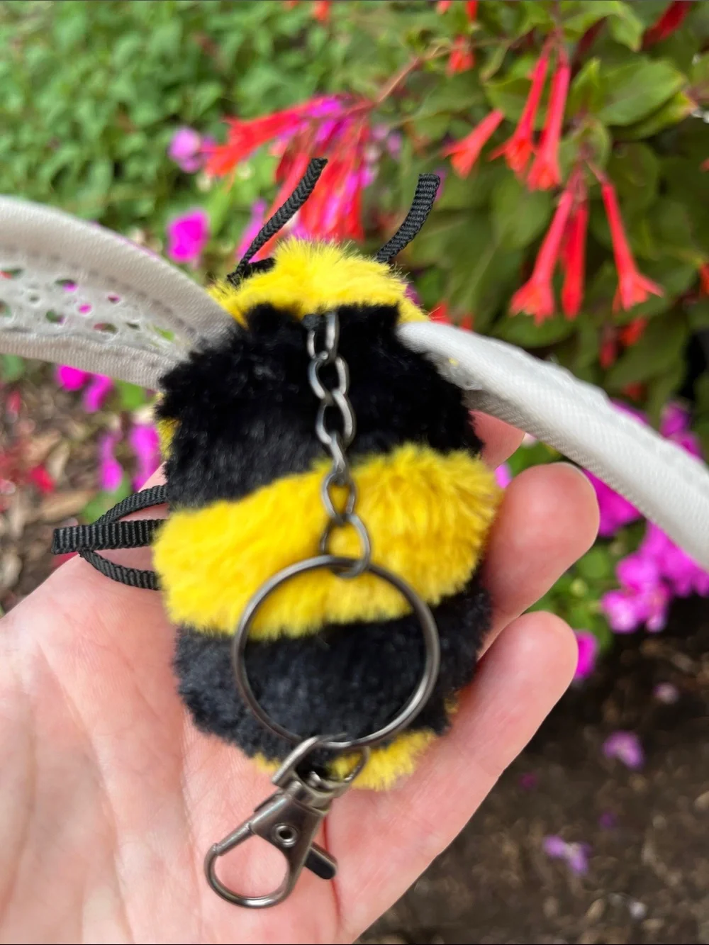 Handmade Bee Keychain Purse Charm 🐝